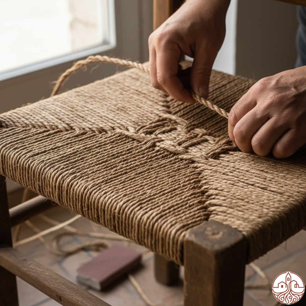 restaurando silla enea