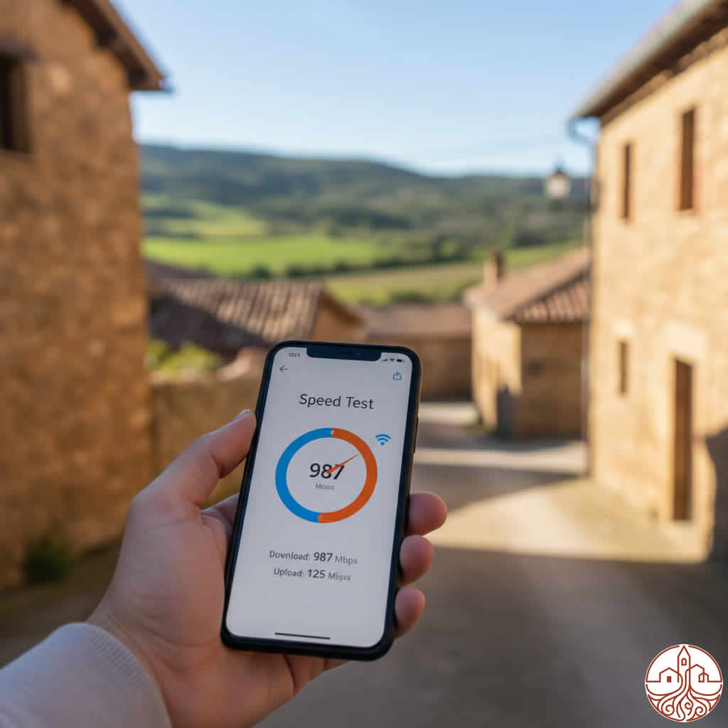 comprobando velocidad internet con movil