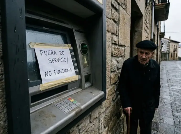 cajero roto con señor decepcionado thumbnail