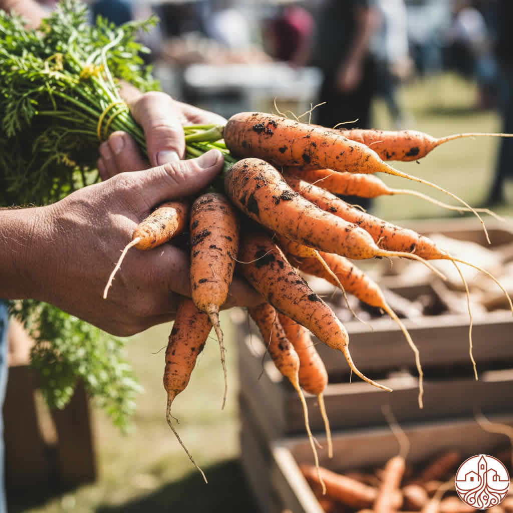 zanahorias recien cogidas