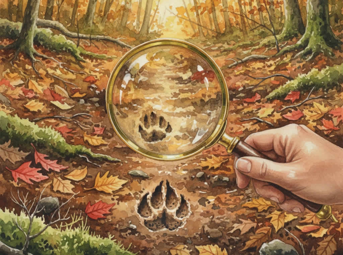 Observando huellas de animales