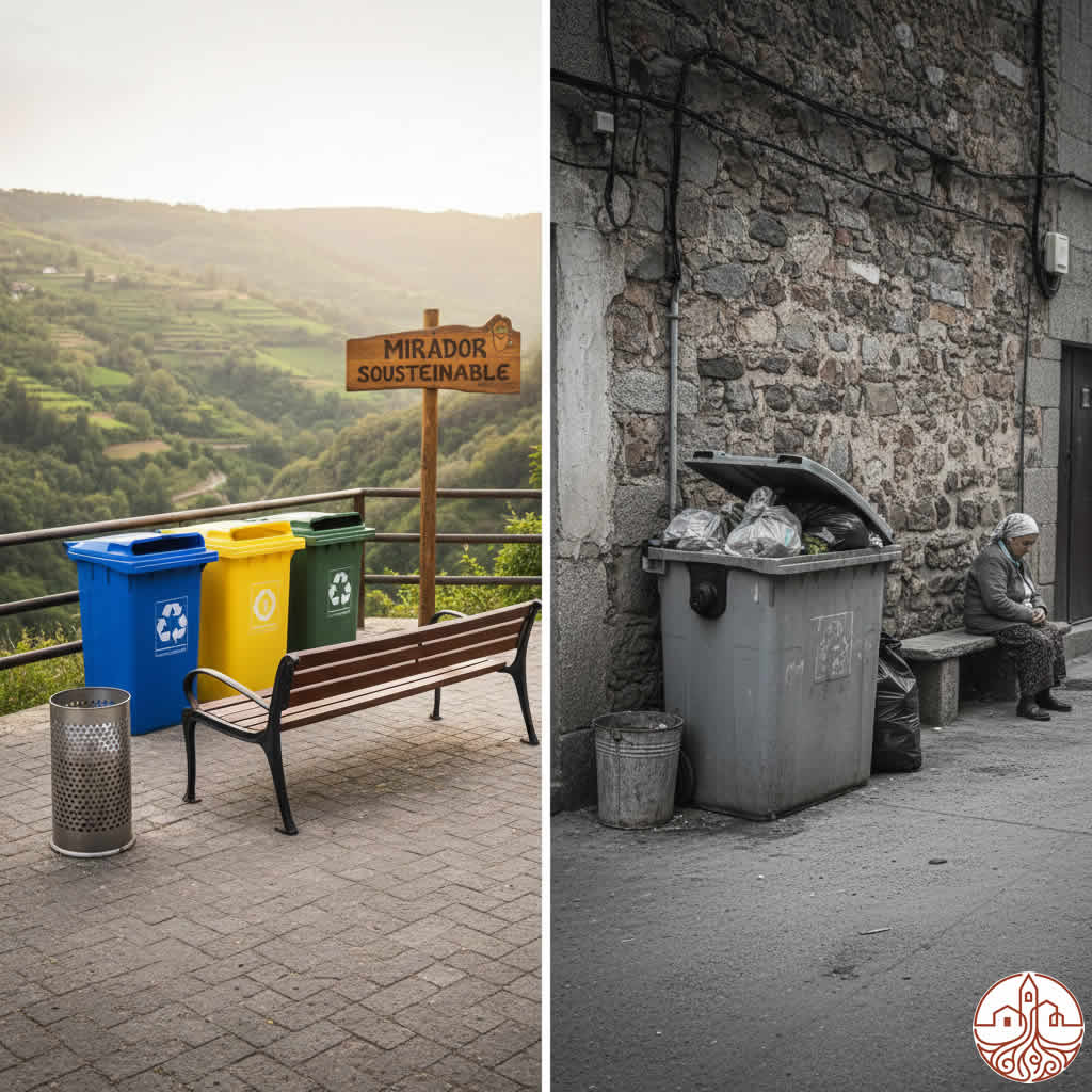 el mismos pueblo servicios para turistas y servicios para residentes