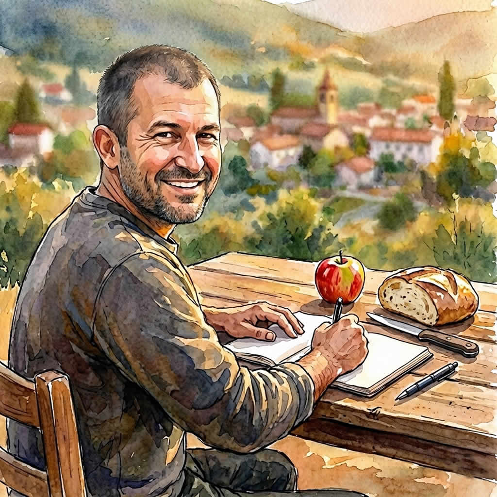 Paco Guio en el pueblo