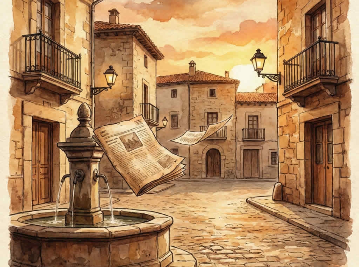 Prensa local de un pueblo