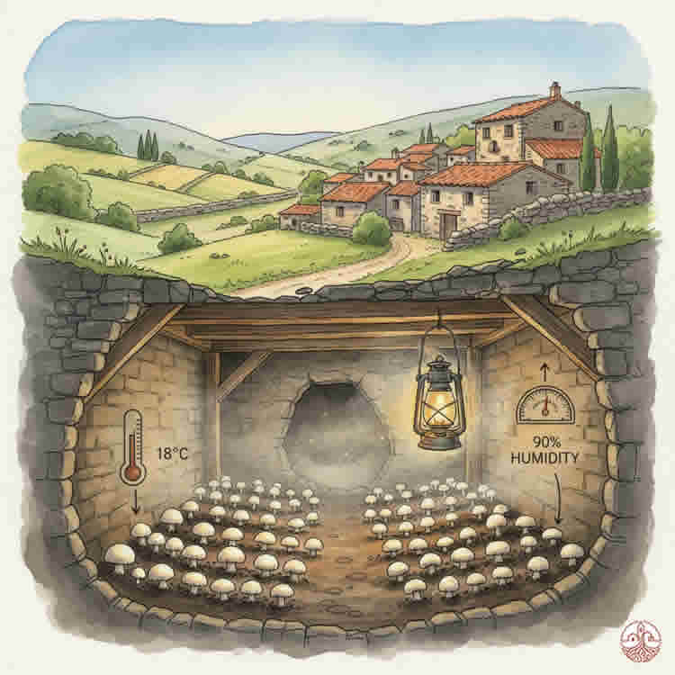 pueblo con cueva de champión debajo