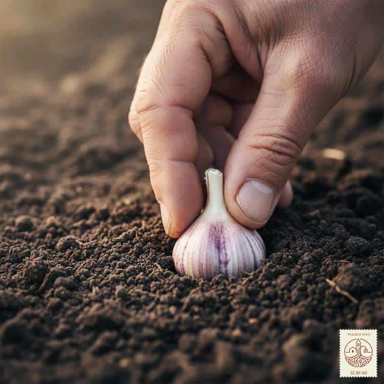 siembra de ajos
